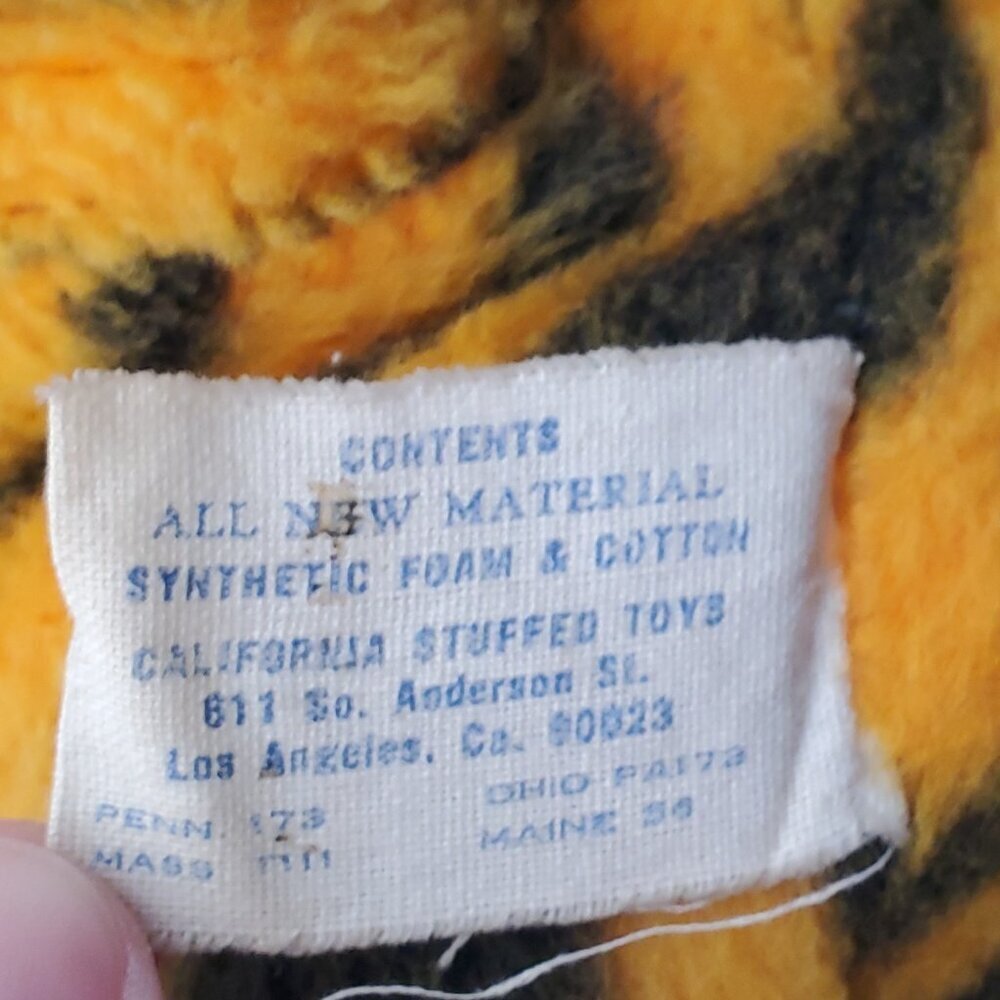 RARE 1970s Original Tigger Jumbo 21" Plush |California Stuffed Toys Disney Vtg - Picture 5 of 12